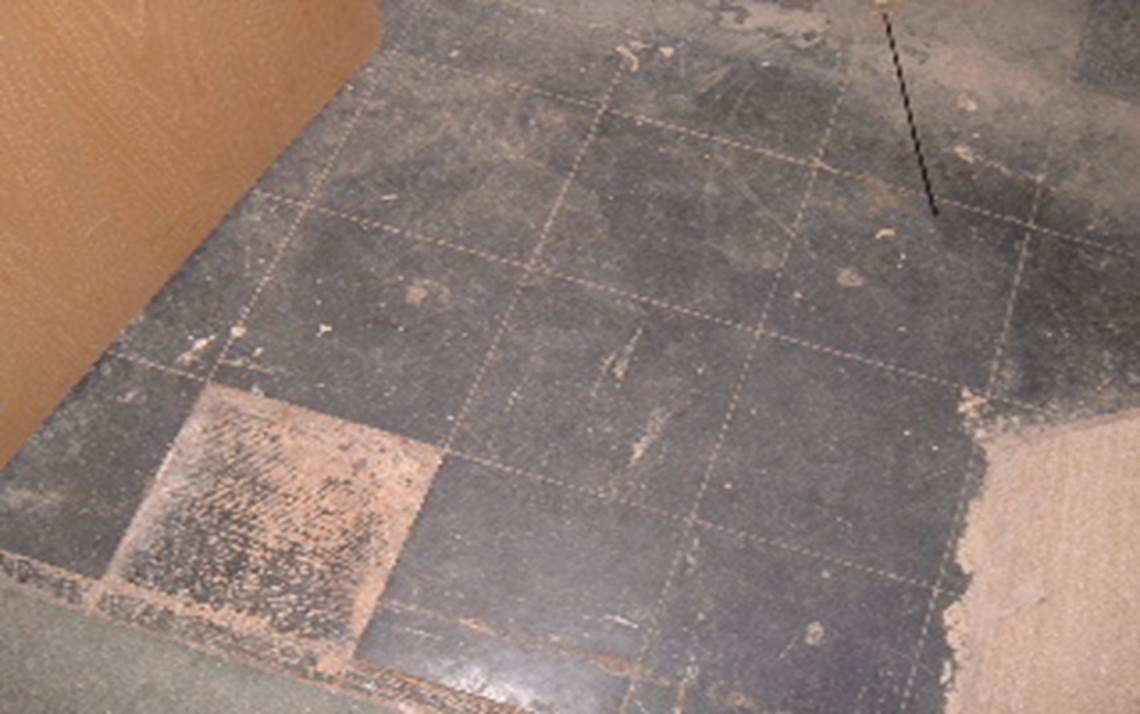 asbestos thermoplastic floor tiles image