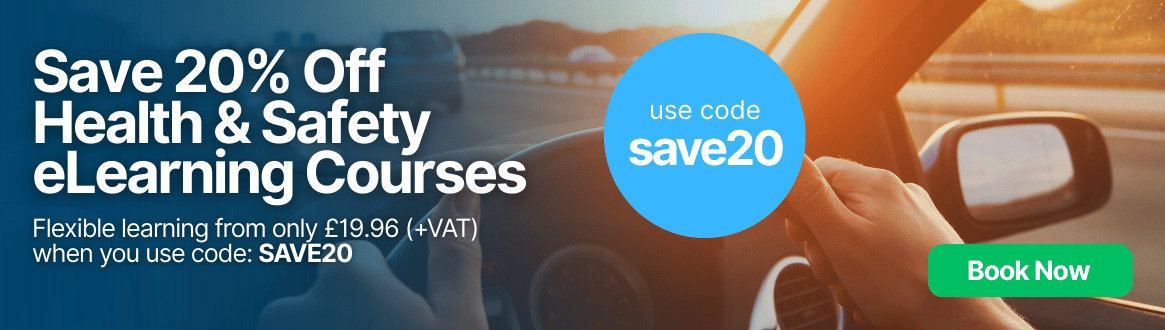 SAVE20 eLearning Courses driving banner